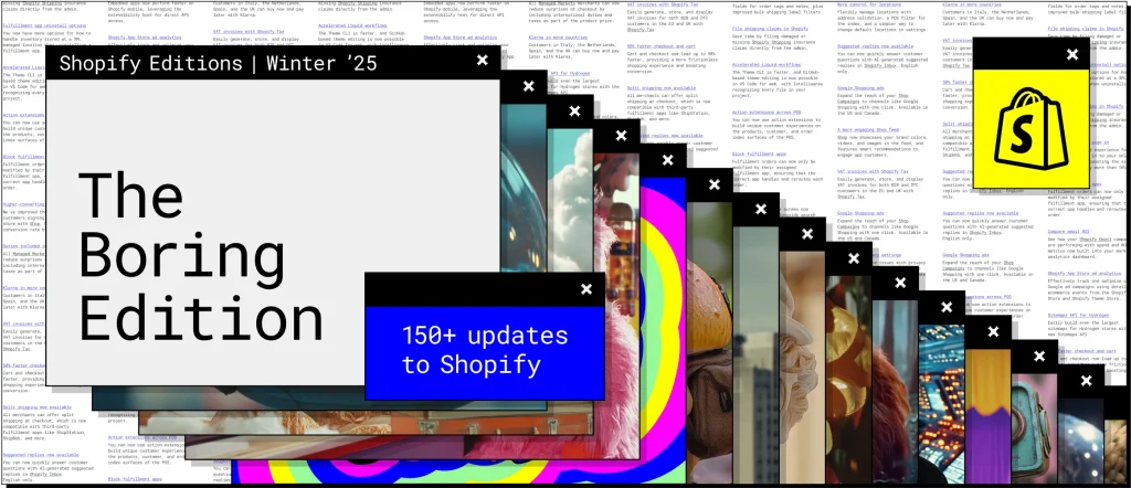Shopify 25 frissites